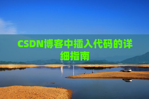 CSDN博客中插入代码的详细指南